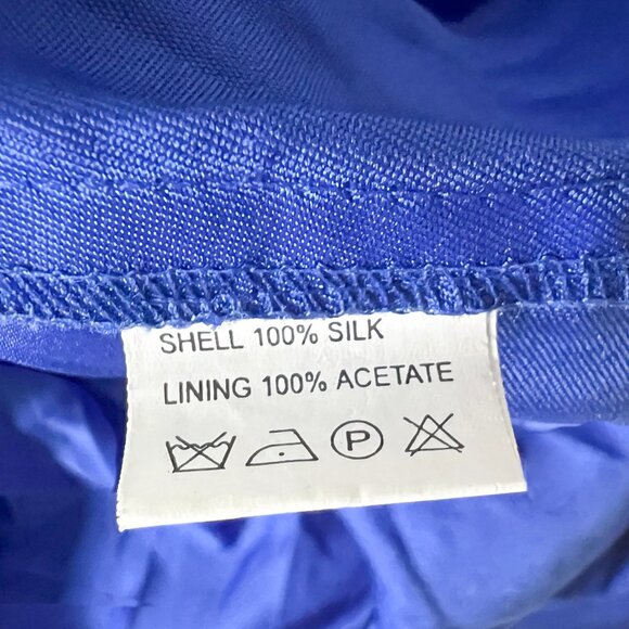 00s Sparkly Bead Embellished Silk Layered Tie Dye Evening Slip Gown Dress - Picture 7 of 7